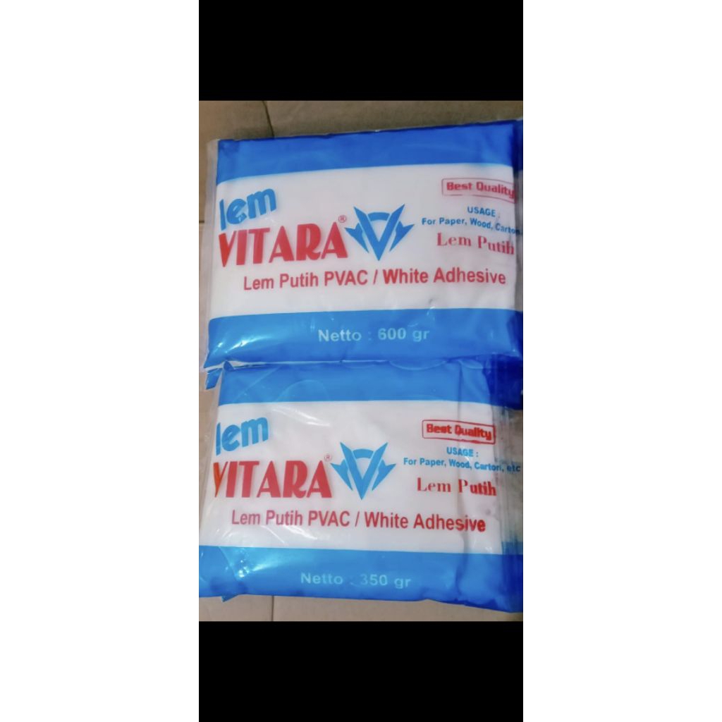 

Lem putih merek Vitara 600gram