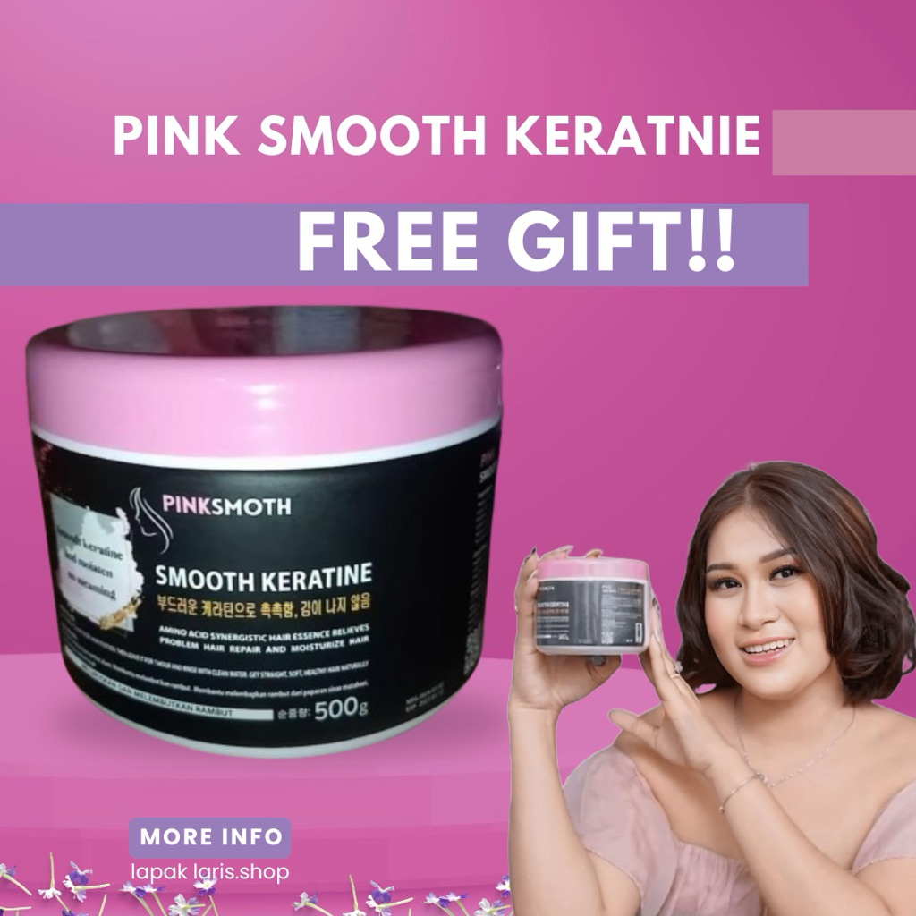 Pinksmoth Keratin Pelurus Rambut / Obat Pelurus Rambut / Pink Smooth Keratine / Pelurus Rambut BPOM