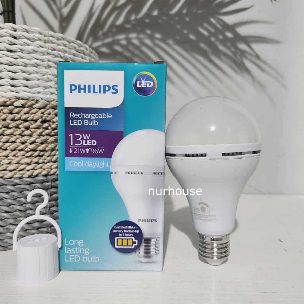Philips Lampu Emergency 13 watt Led Emergency fiting gantung menyala otomatis