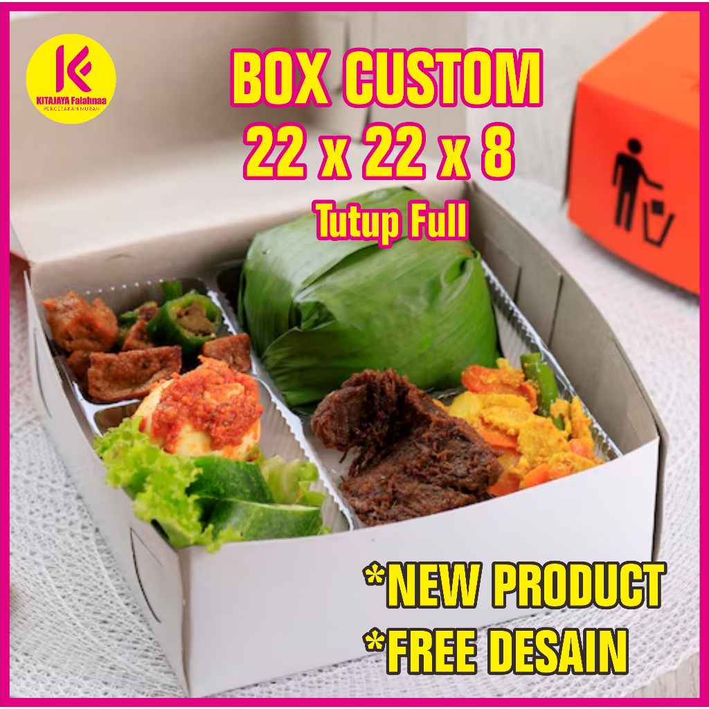 

(FREE DESAIN) BOX PACKAGING CUSTOM 22x22x8