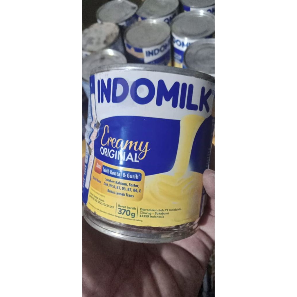 

SUSU KENTAL MANIS KALENG CAP INDOMILK 370 GRAM (RIJEK) KEMASAN RUSAK DAN PENYOK