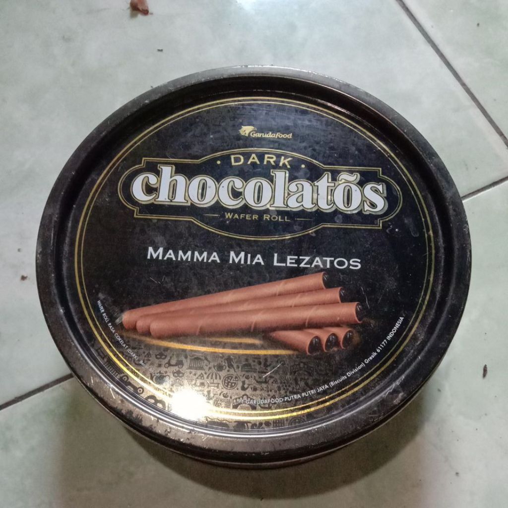

kaleng bekas chocolatos 190g