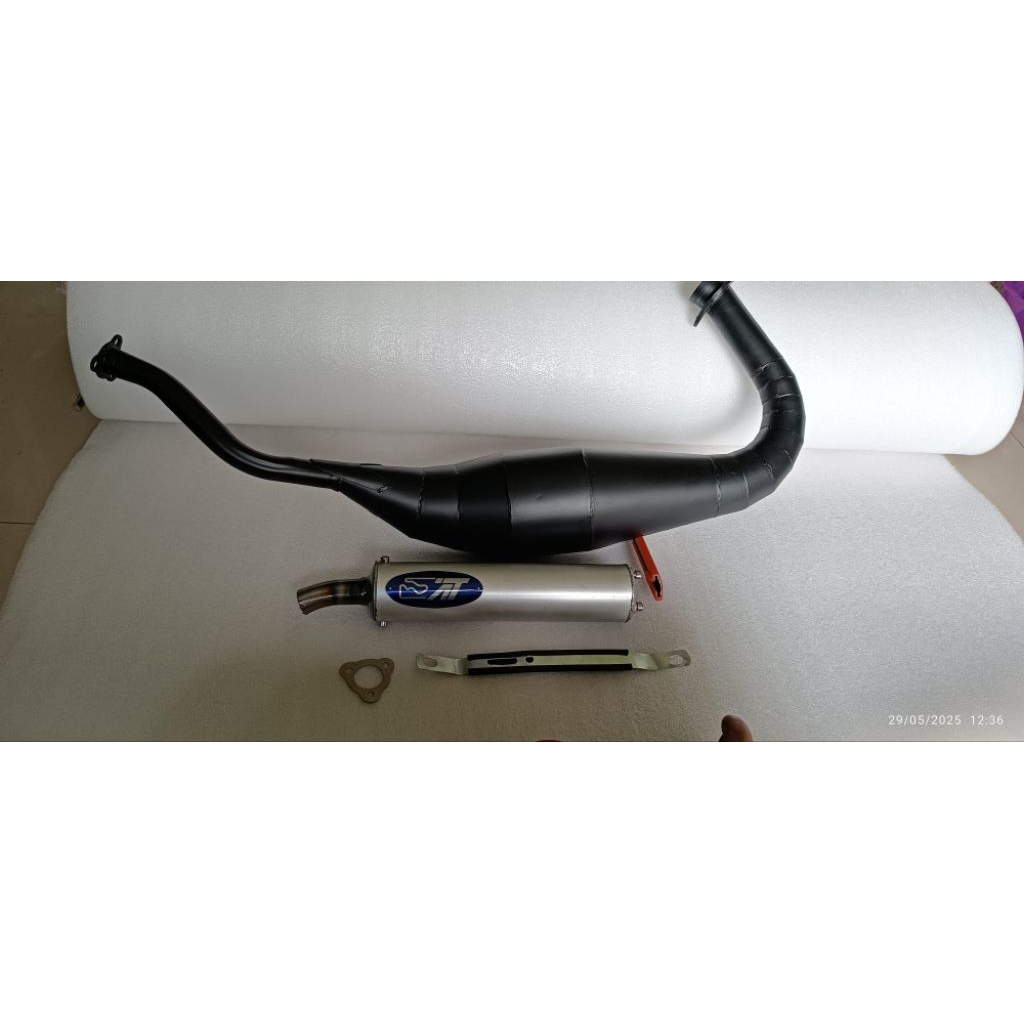 Knalpot Ninja Aitech Cobra RR R SS Cat Hitam Tahan Panas Black Series