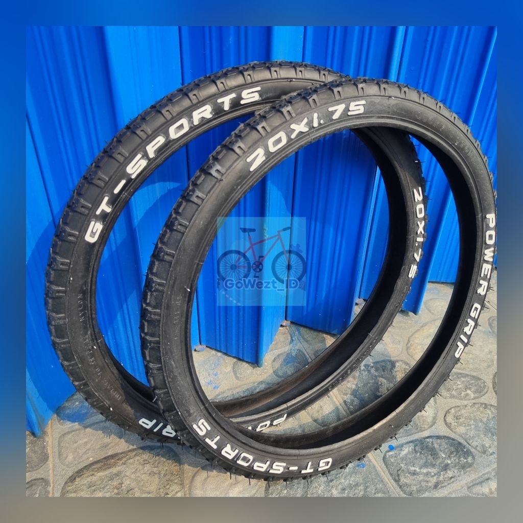 Ban Luar Sepeda Ukuran 20 x 1.75 Lucky Stone Power Grip Mini Lipat BMX Anak | High Quality