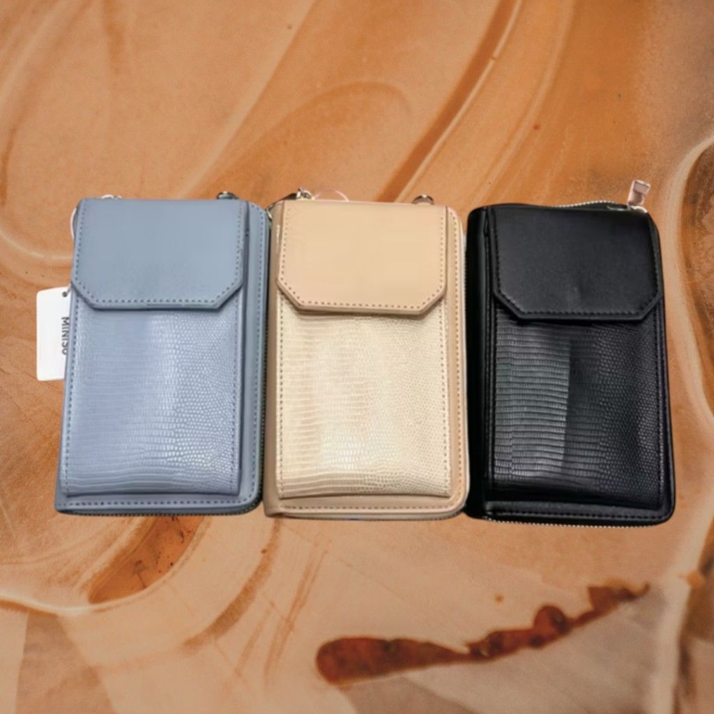 MINISO CROSSBODY PHONE BAG ANIMAL PRINT