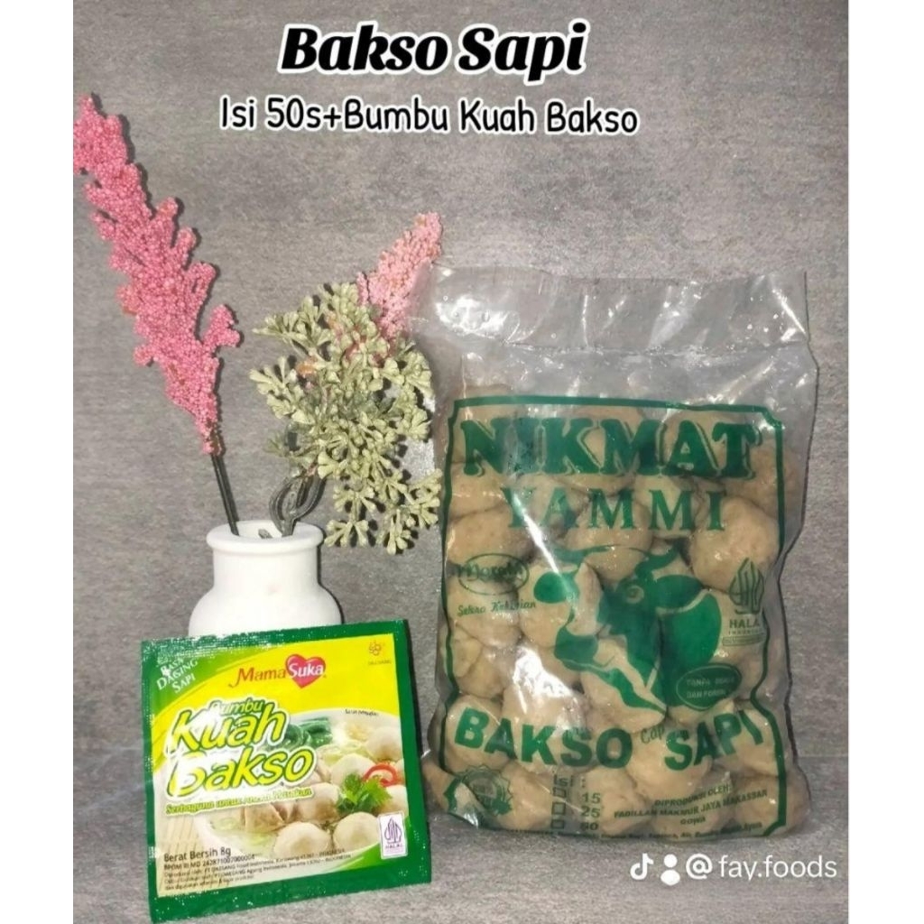 

Bakso Sapi 50 pcs + Bumbu Kuah Bakso