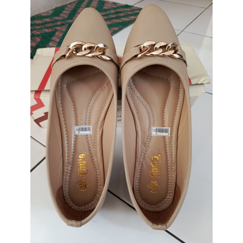 PRELOVED ANDAS ANDIS FLATSHOES NUDE SIZE 38