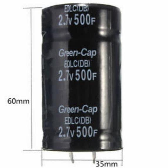 Super Kapasitor Capacitor 2.7V, Ultra Capacitor Kapasitor 2.7V 500F