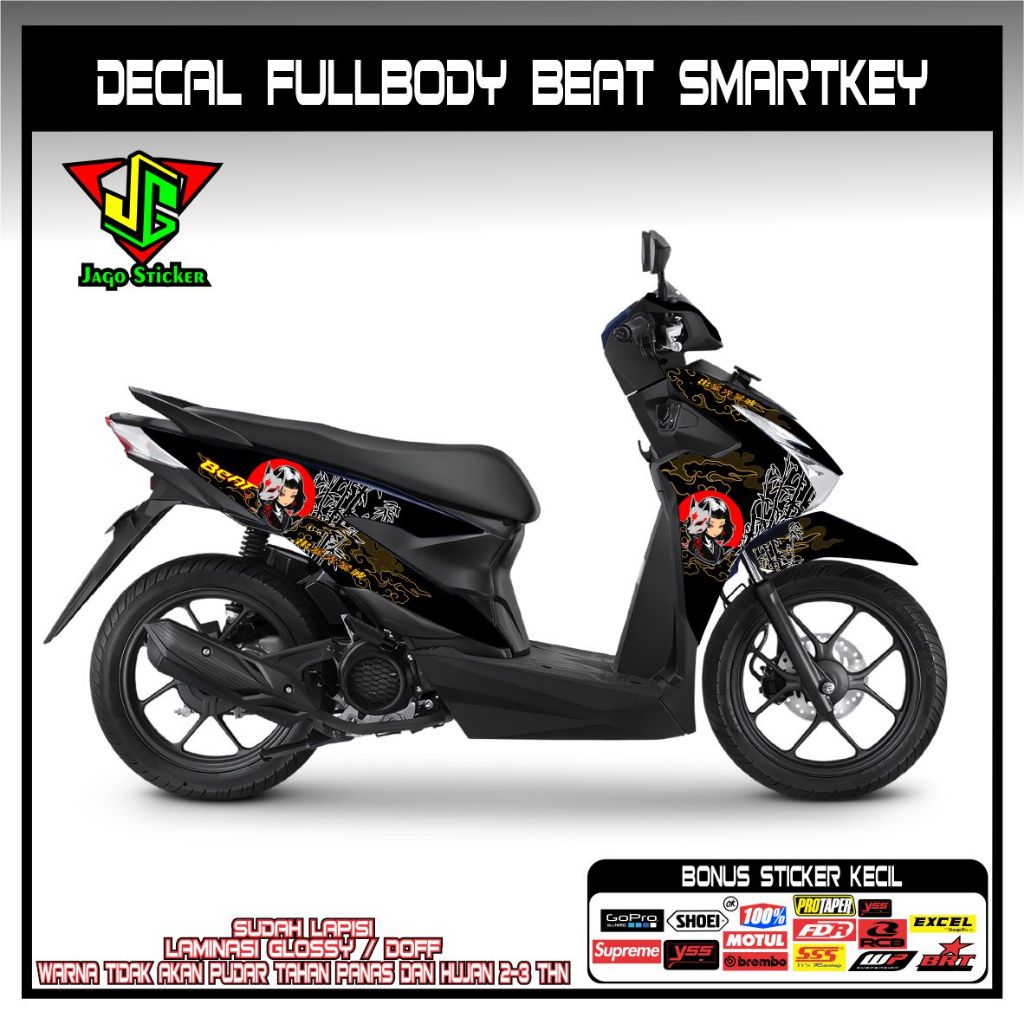 STIKER FULLBODY HONDA BEAT SMARTKEY 2024 - 2025 GRAFIS NEW ANIME CEWEK JAPAN / DECAL STIKER BEAT DEL
