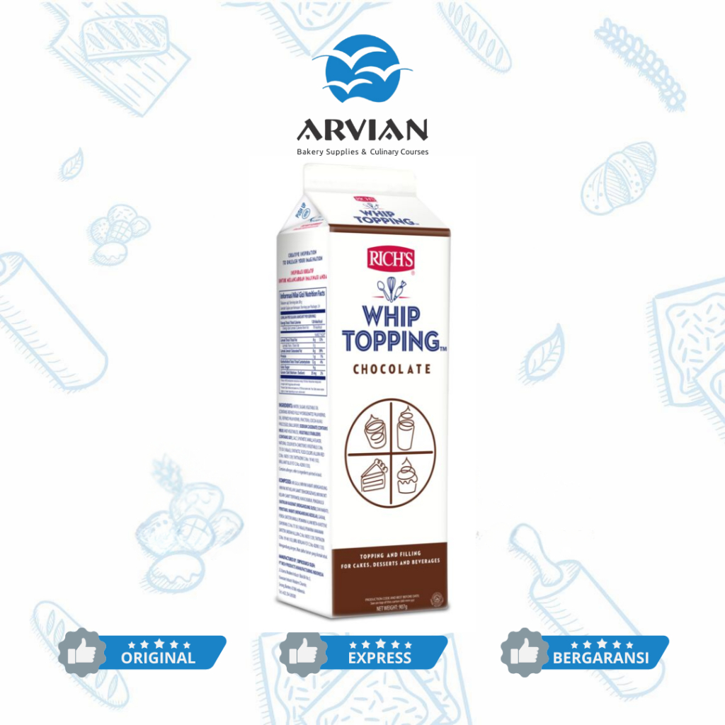 

Rich Chocolate Whipping 1 Liter [Instant Surabaya] - Arvian