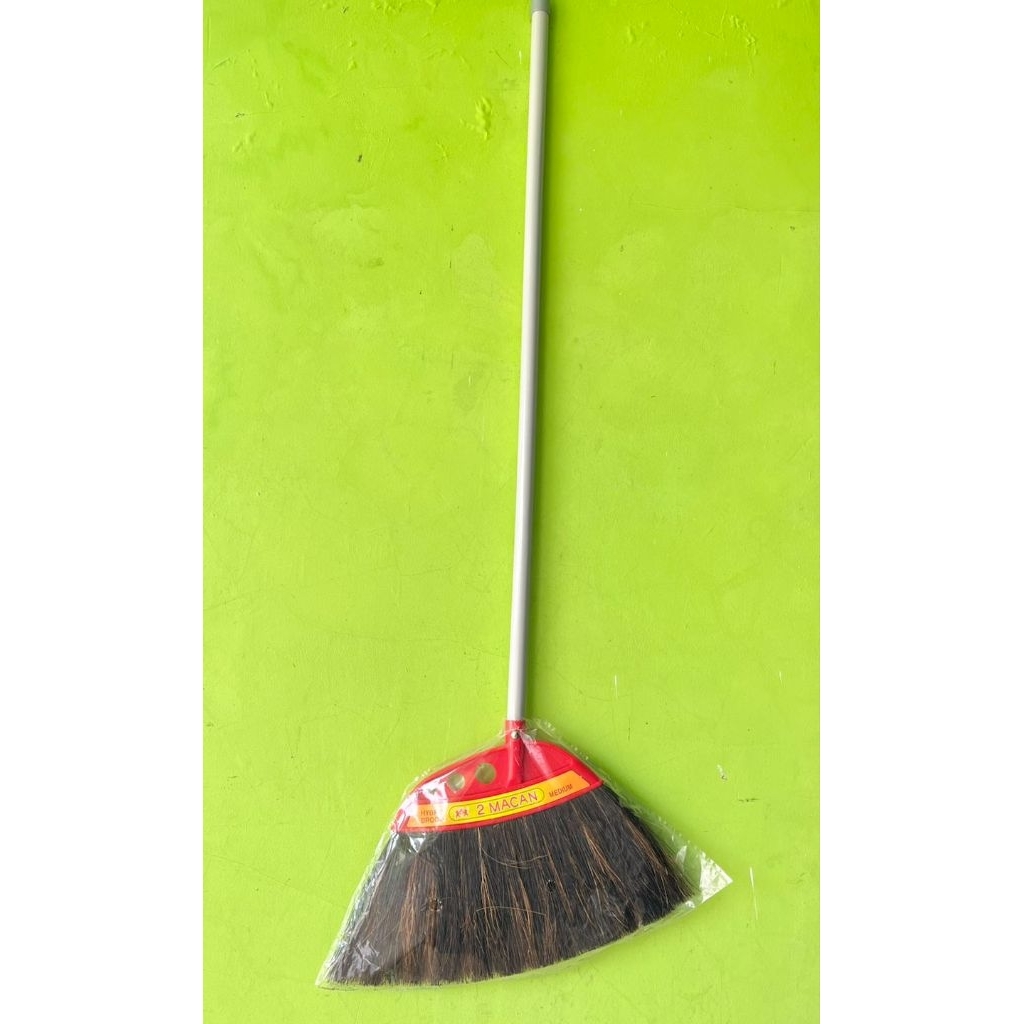 Sapu kipas ijuk 2 macan // Sapu lantai 2 macan