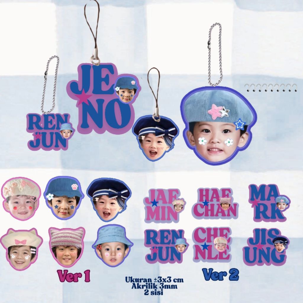 (stock sale) Free claim mini charm nct dream, phone strap nct dream, gantungan kolbuk nct dream