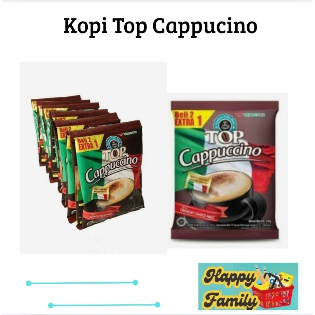 

Kopi Top Cappucino Renteng Isi 15 Sachet
