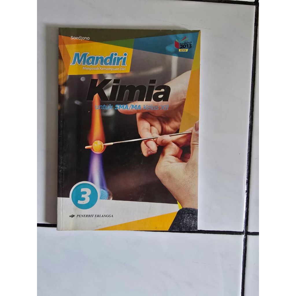 Buku Kimia SMA/MA 12 Kurikulum 2013 Terbitan Erlangga