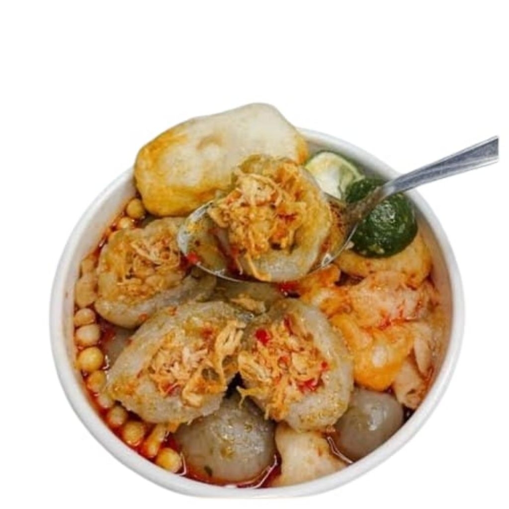 

baso aci ayam suir/baso aci ayam suir mercon/baso aci ayam suwir khas garut enak banget