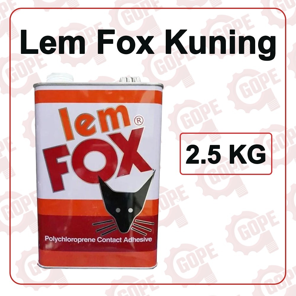 

Lem Fox Kuning Lem Serbaguna Kemasan Galon 2500 Gram
