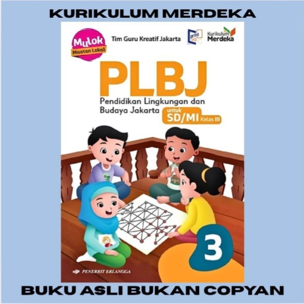BUKU PLBJ SD/MI KELAS 3 ERLANGGA KURIKULUM MERDEKA KM