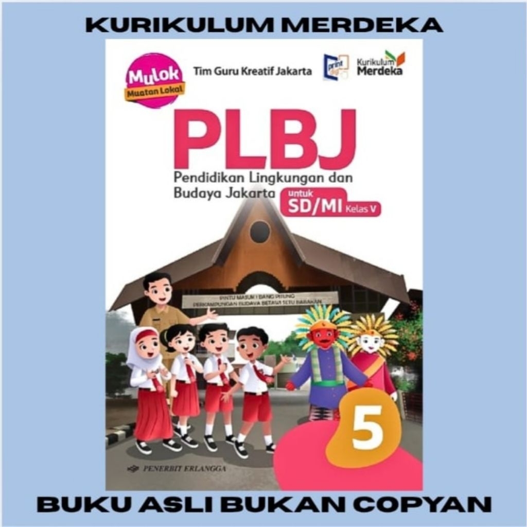 BUKU PLBJ SD/MI KELAS 5 ERLANGGA KURIKULUM MERDEKA KM
