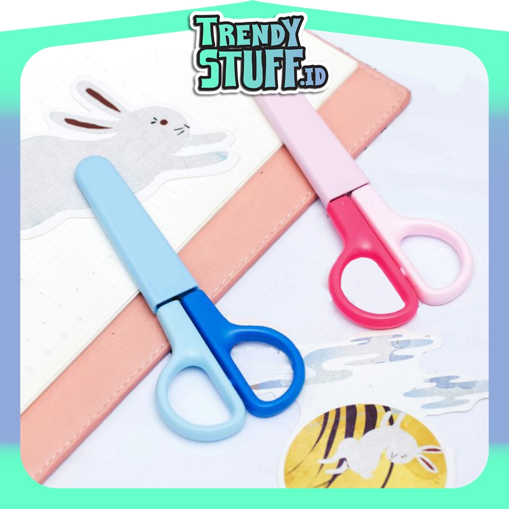 

TrendyStuff.id Gunting Kertas Anak Warna Karakter Polos Ujung Bulat Tumpul Gunting Plastik Anak Safety Plastic Rounded S013