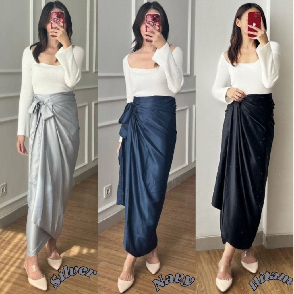 PROMO SPESIAL Rok LIlit Satin Nude Bawahan Wanita/Rok Kebaya Wanita Aneka Pilihan Warna