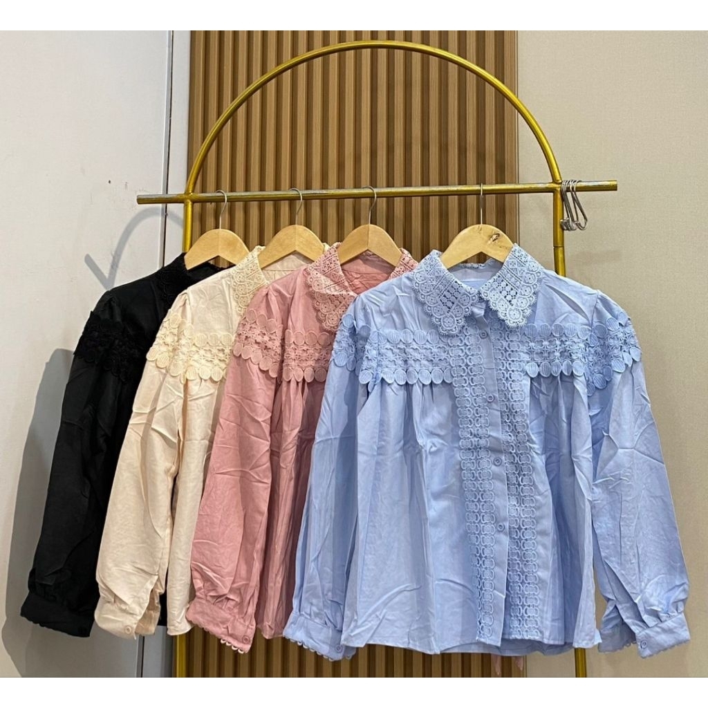 blouse bkk baby doll premium bahan suede ld.104