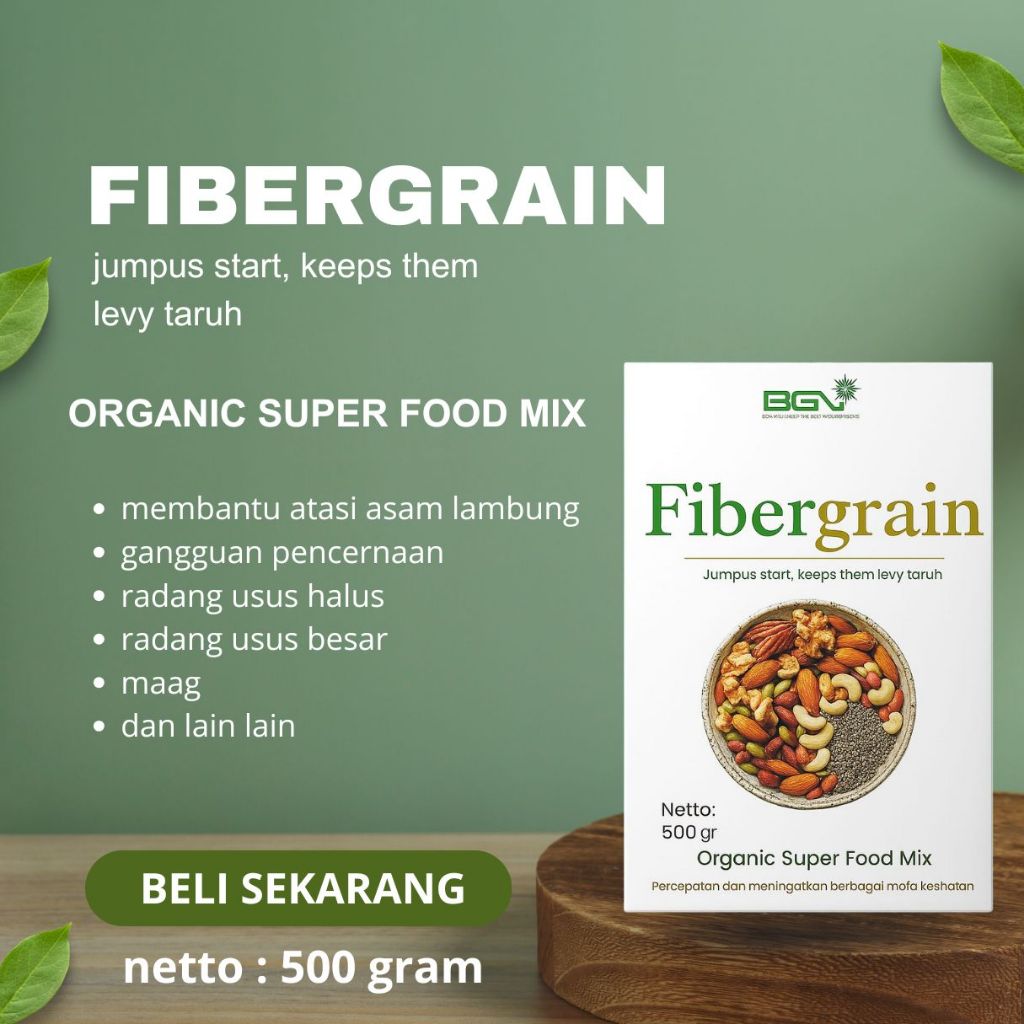 

FIBERGRAIN Organic Super Food Ampuh Atasi Asam Lambung, Gerd Dan Maag