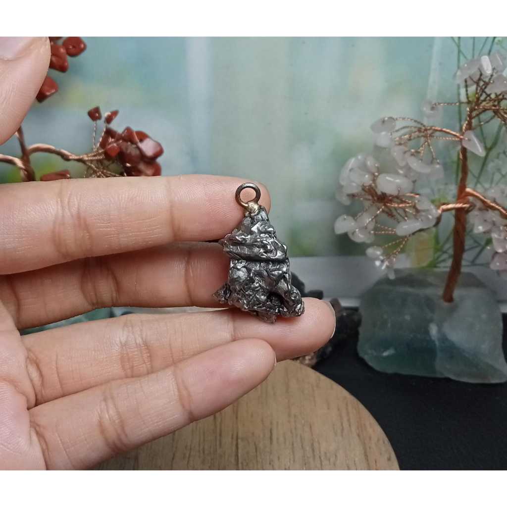 Batu meteorite crystal campo del cielo Pendant (1)