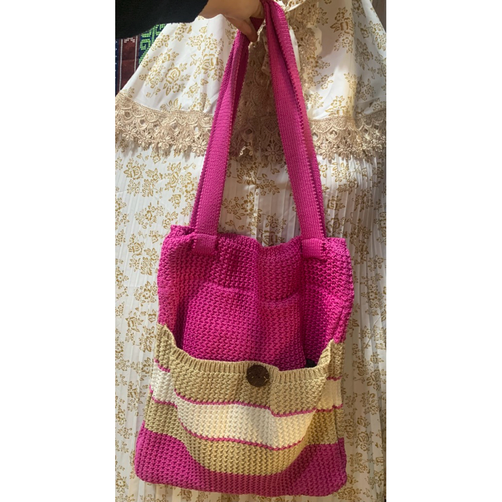 Tas Rajut Selempang Besar