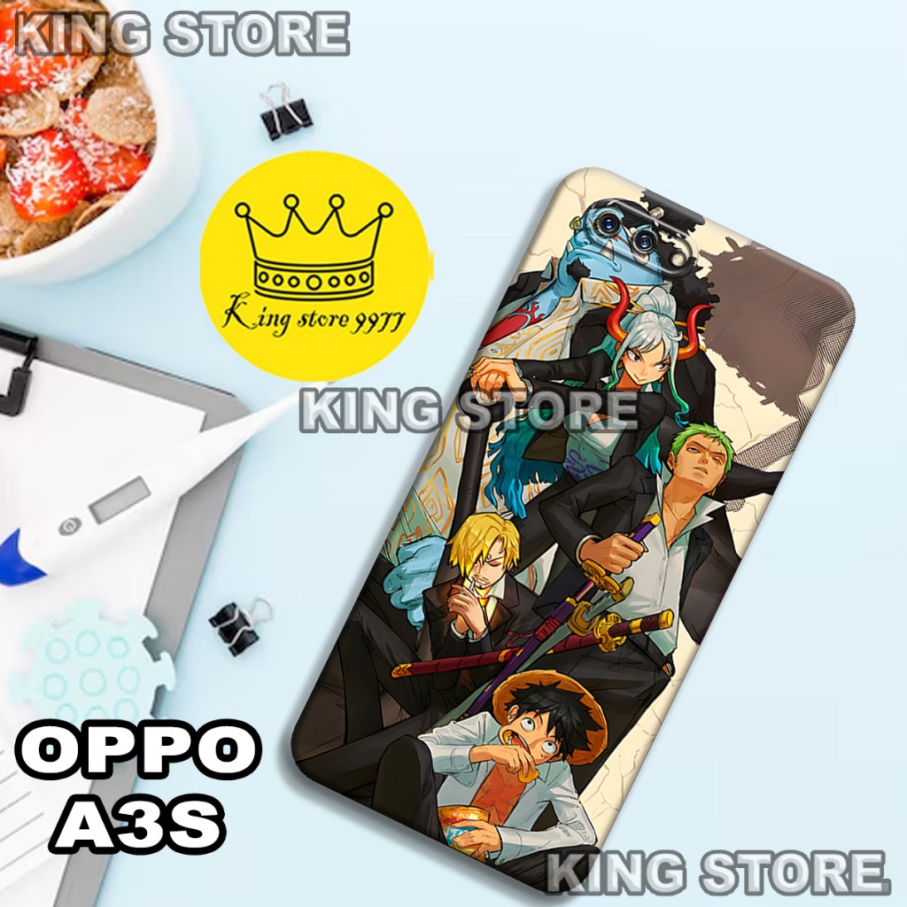 (KS1)  Softcase karet untuk OPPO A3S Motif gambar karakter Anime/casing OPPO A3S terbaru/kesing hp/s
