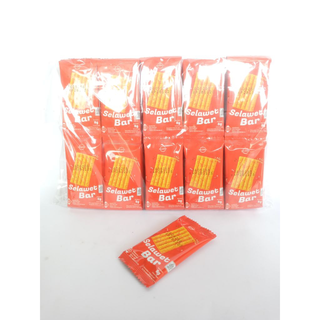 

Selawet Bar halal makanan gurih pedas isi50pcs