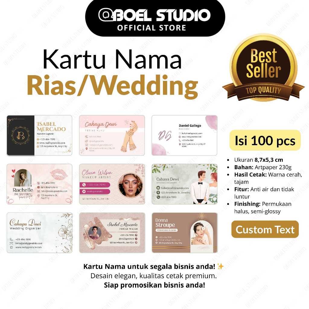 

CETAK KARTU NAMA TEMA WEDDING RIAS BACKDROP DEKOR