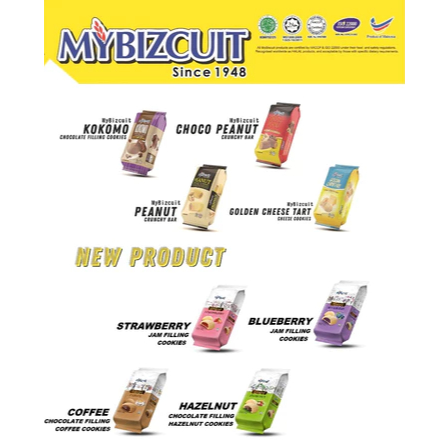 

My Bizcuit - Convi Pack 80gr / Choco Peanut / Golden Cheese Tart / Peanut Crunchy / Kokomo / Coklat Kacang / Keju Manis / Kacang Gurih