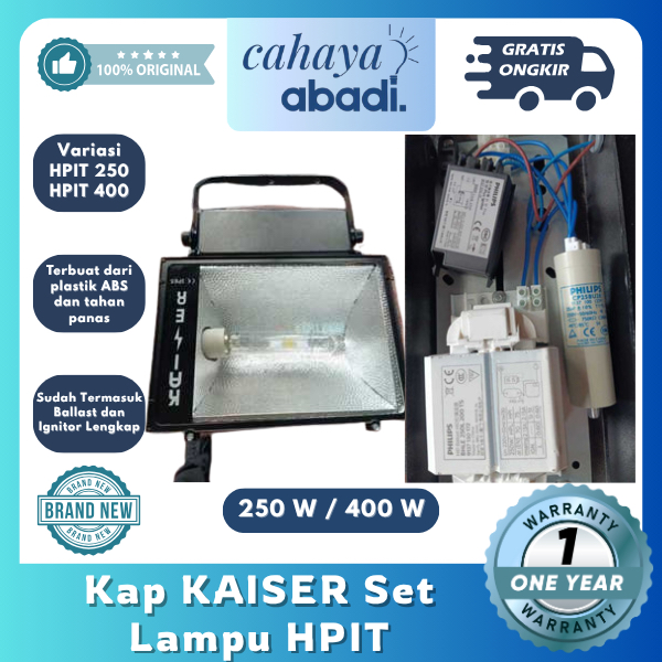 Kap KAISER Set Lampu HPIT 400 & HPIT 250