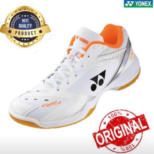 Sepatu Badminton Yonex SHB 65 Z3 Wide / SHB65Z3 Putih Orange