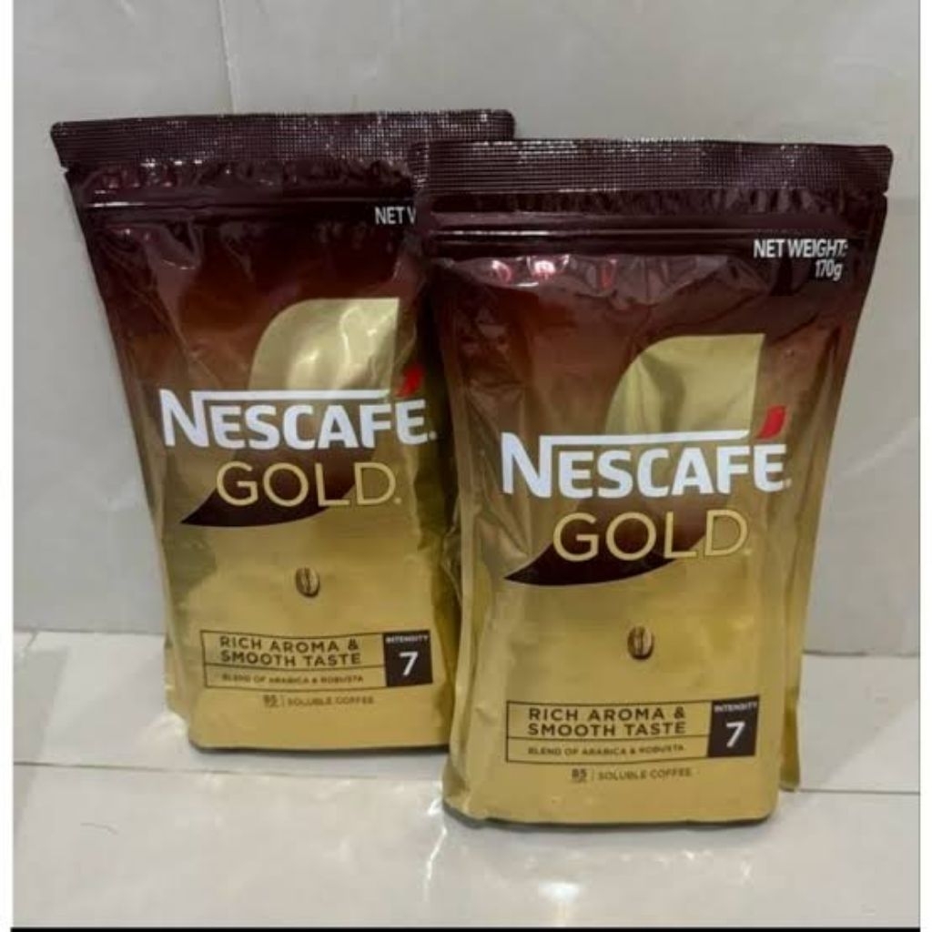 

NESCAFE GOLD REFILL 170 GRAM RICH AROMA SMOOTH TASTE ORIGINAL IMPORT MALAYSIA