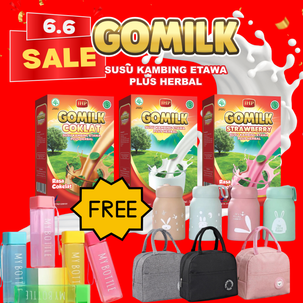 

GOMILK special promo beli 3 box free tas