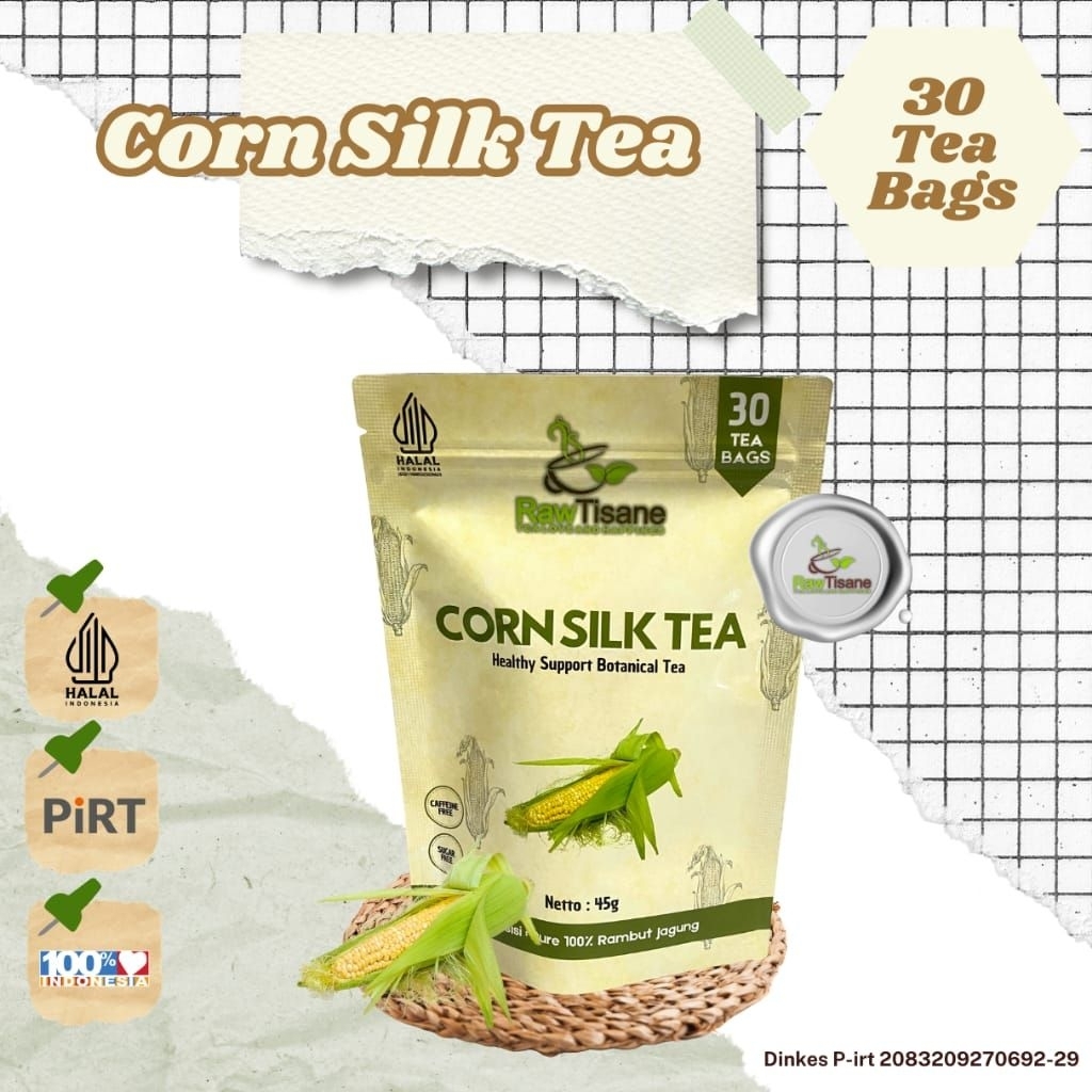 

Corn Silk Tea / Teh Rambut Jagong / Isi 30 Tea Bag