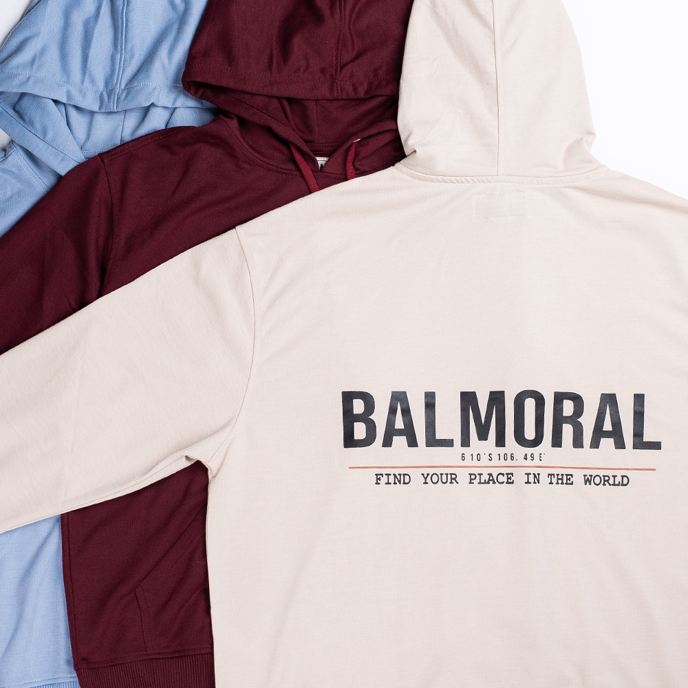 Balmoral Sweater Hoodie Unisex Premium Baby Terry