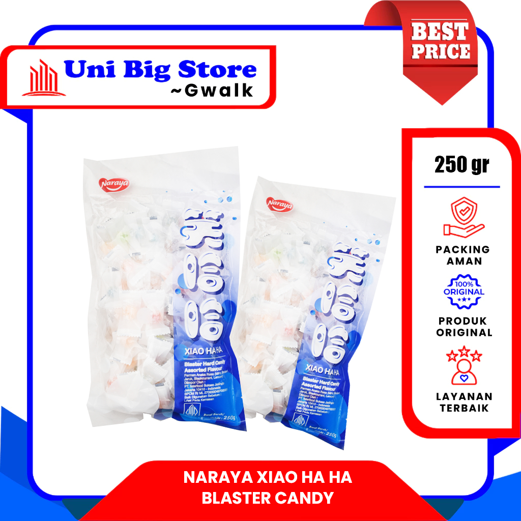 

PERMEN NARAYA XIAO HA HA BLASTER CANDY - 250 gr