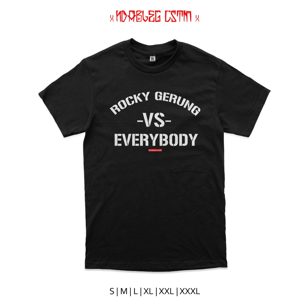 kaos rocky gerung vs everybody tshirt rocky gerung combed 24s