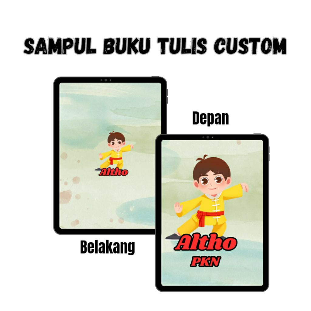 

sampul buku tulis custom