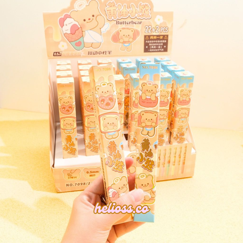 

PULPEN CETEK BLIND BOX BUTTER BEAR PULPEN MEKANIK BUTTER BEAR PULPEN GEL MEKANIK BERUANG MADU PEN BB LUCU TERMURAH HELIOSS.CO