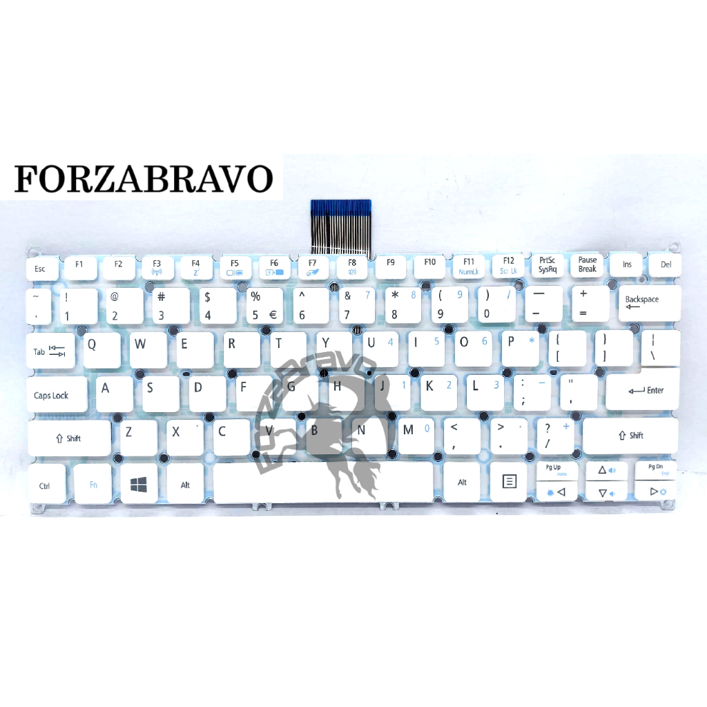 Keyboard ACER Aspire V3-371-503P V3-371 Laptop Acer Keyboard White
