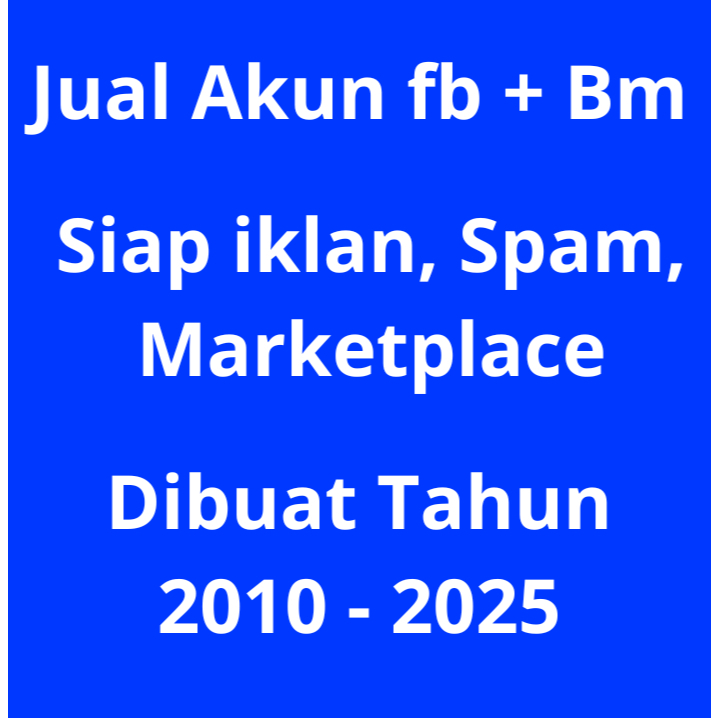 BM facebook Ads (siap pakai)