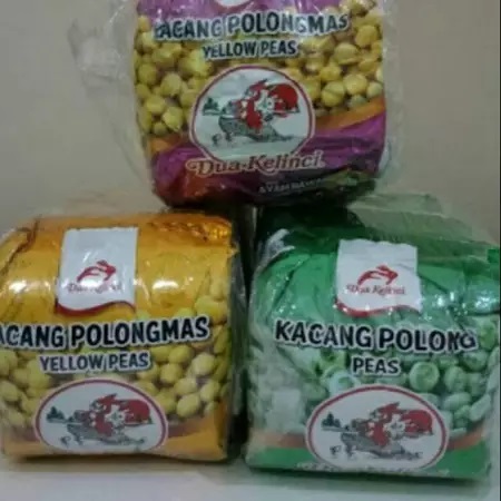 

( PERPACK ISI 10) Kacang Polong Dua Kelinci Renceng 10 x 14Gr