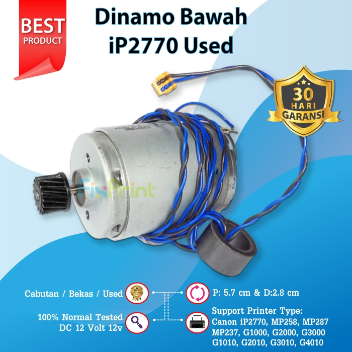 Dinamo Motor DC 12v 12 Volt Motor 12 - 24 Volt Generator Mini Bor Normal Tested Torsi Besar