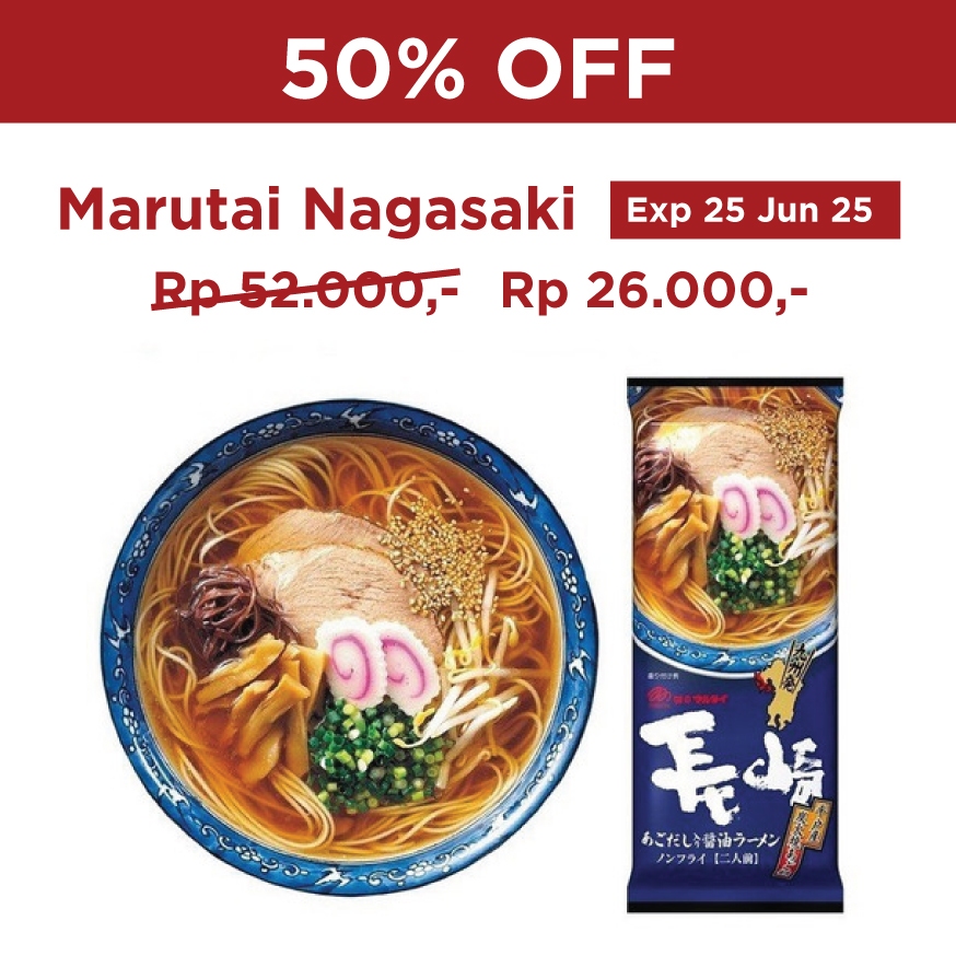 

[Isi 2 pcs] Marutai Nagasaki Shoyu Ramen 178g / Mi Instan Ramen Jepang