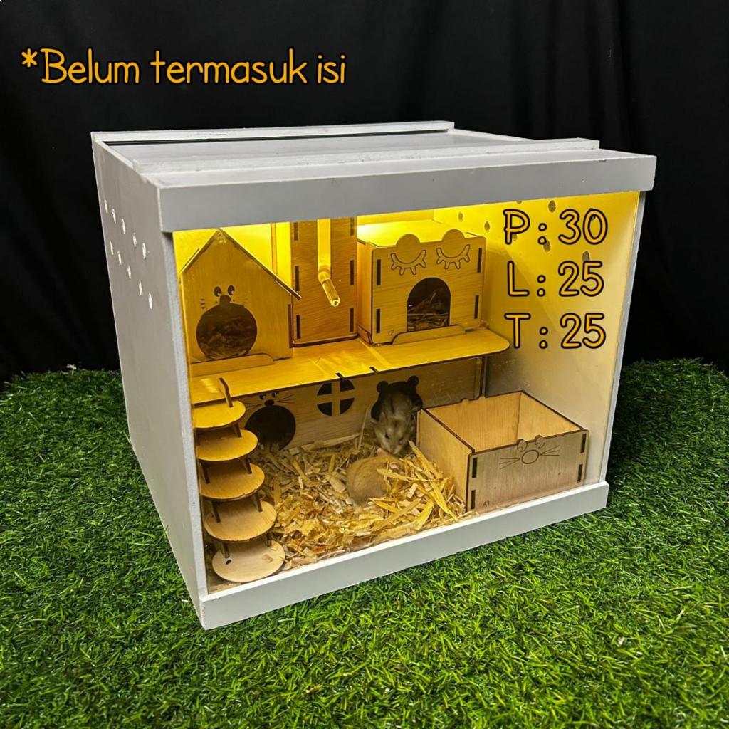 Terarium reptil kandang hamster terarium aklirik pvc