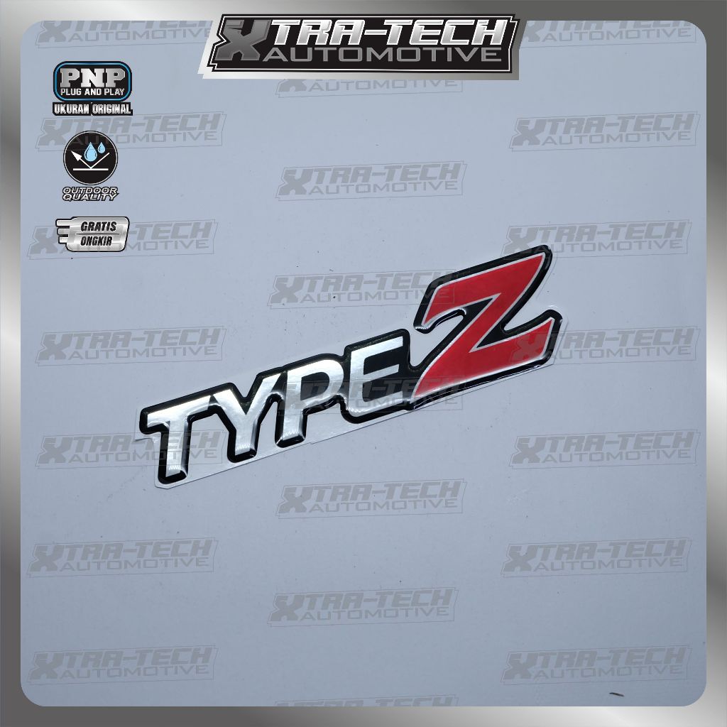 Emblem timbul Type Z honda city / emblem honda city Type Z