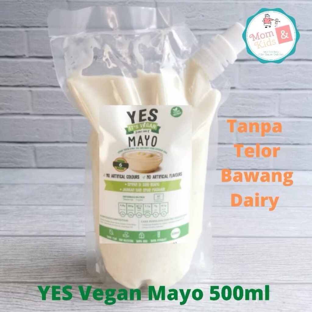 

YES VEGAN MAYO 500 ML | MAYONNAISE KEDELAI VEGETARIAN MAYO | MAYONES VEGE